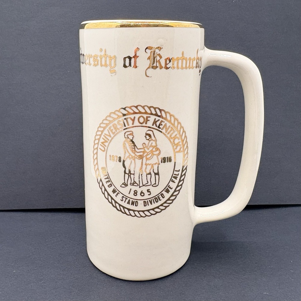 Vintage W. C. Bunting UK University Of Kentucky Wildcats Stein Mug Ceramic 4.5"